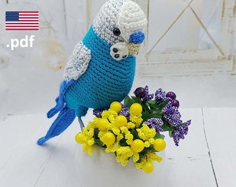 Crochet Budgerigar PATTERN Tutorial PDF Bird Crochet DIY Gift for crocheter