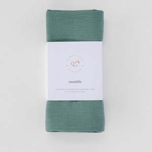 Organic Double Gauze Muslin Large Baby Swaddle Wrap | Breastfeeding Cover | Soft Baby Cotton Blanket | Baby shower Gift | Baby Photo Blanket