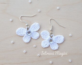 Häkeln Ohrringe mit Schmetterlingen / häkeln Ohrringe / Geschenk für sie / handgemachte Schmuck / Bigwigs