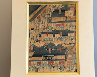 安藤広重　花と鳥　木版画　おまとめ5点セット③ 安藤広重 花と鳥 木版画 おまとめ5点セット③