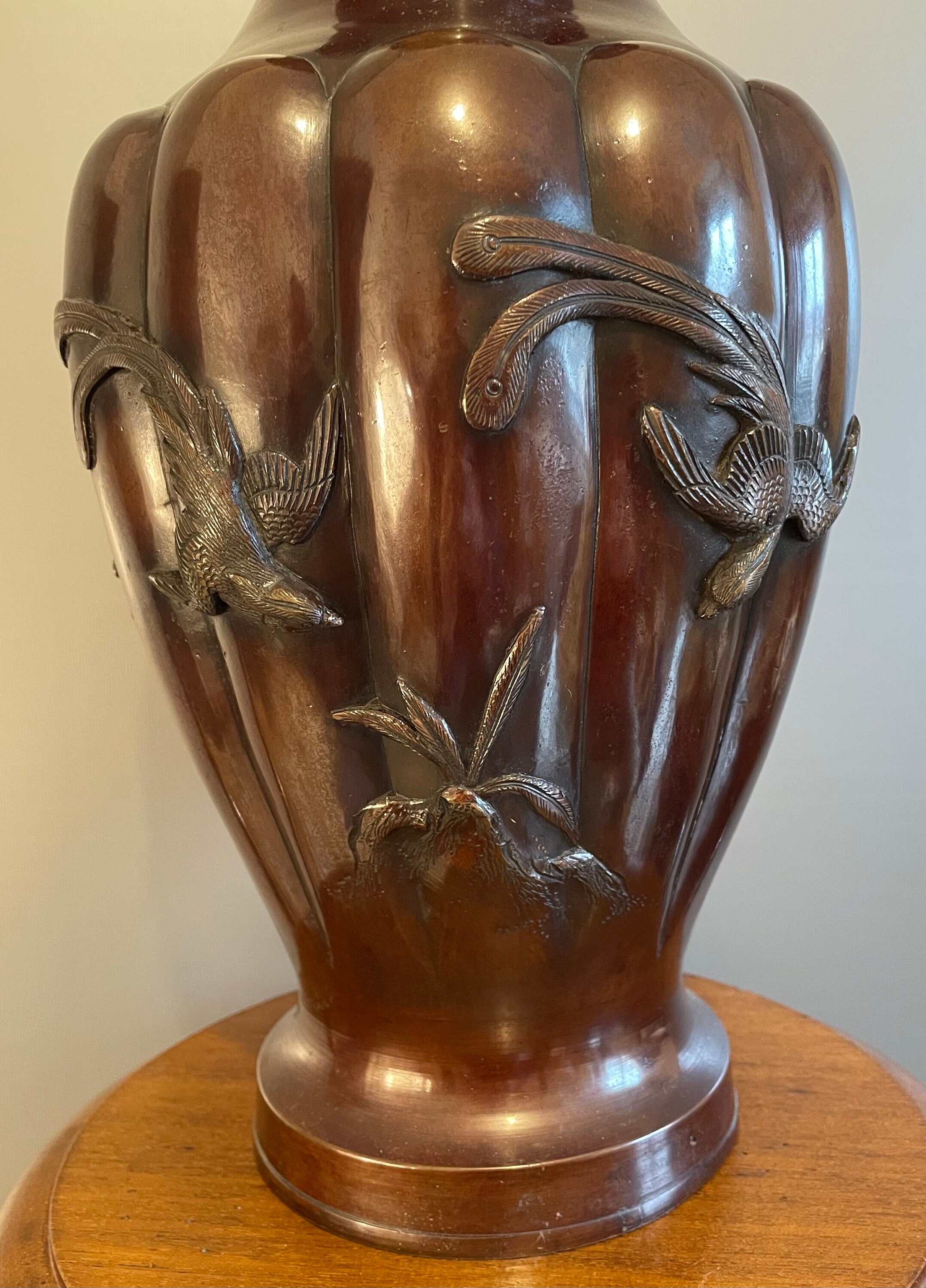 Vintage Patina Bronze Japanese Bud Vase » Tookey Buxton