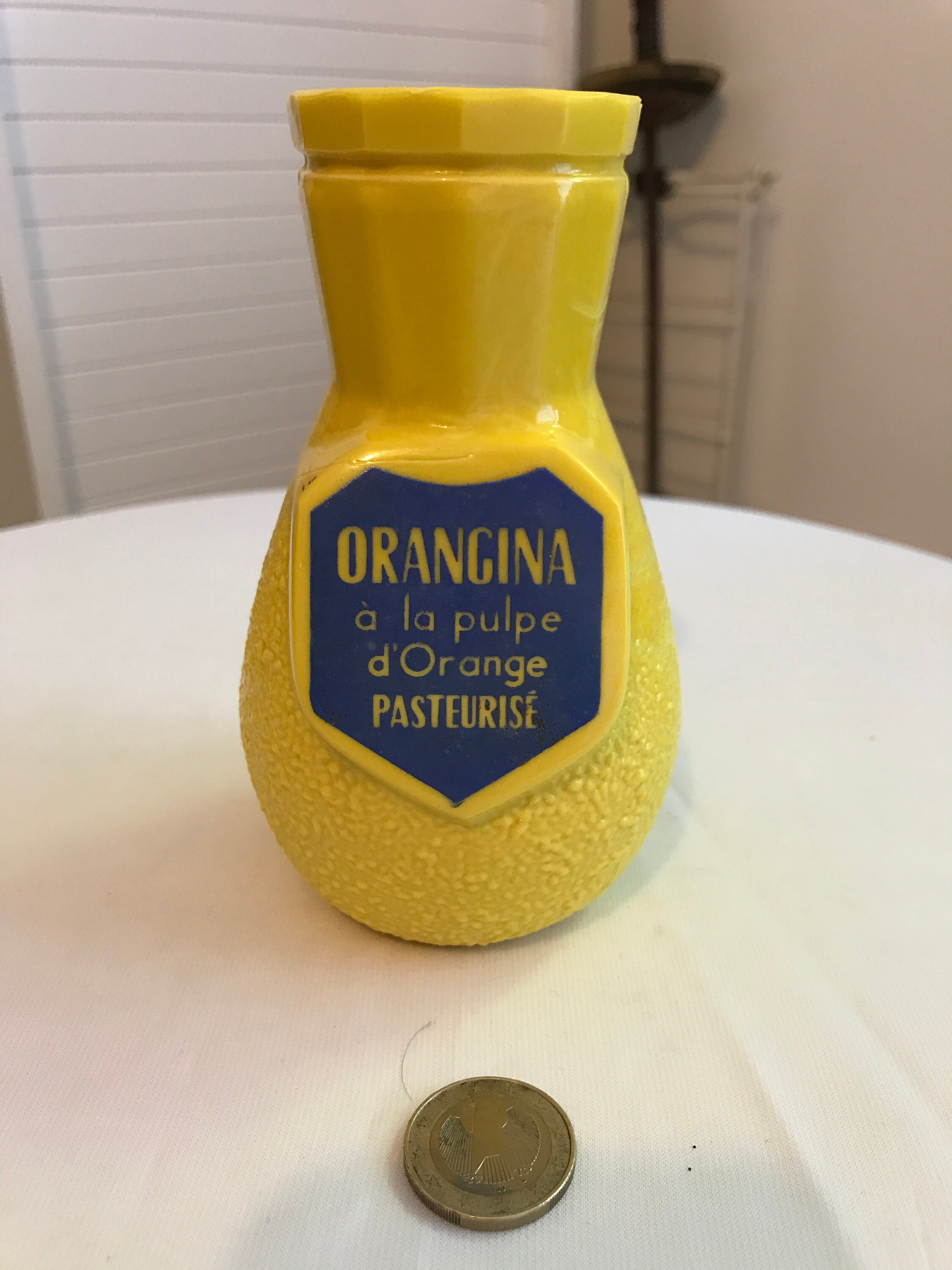 Ancien et Rare Pot à Paille Orangina