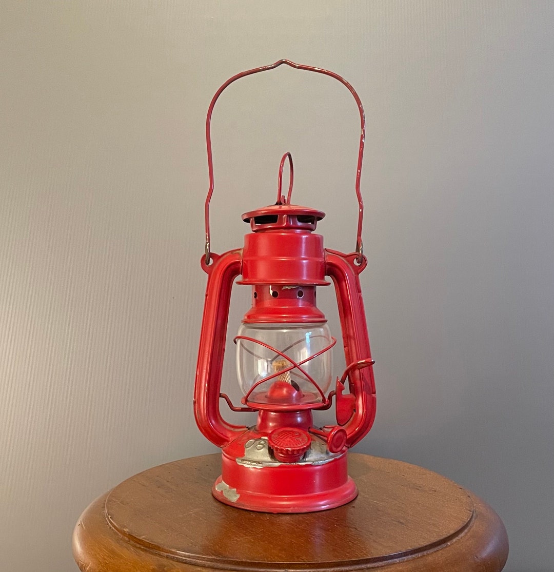 アンティークで希少な小型エバーブライトブランド208 20cmオイルランプ