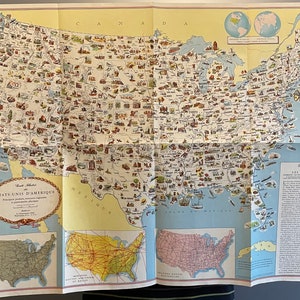 Ancien et rare carte illustrée des états-Unis D’Amérique la voix de l’Amérique 1965 enveloppe d’origine Washington DC New York 6 NY USA
