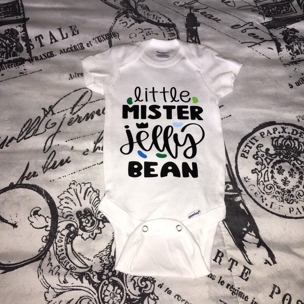 Little Mister Jelly Bean Baby Boy Onesie Shirt