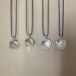 Clear Crystal Ball necklace