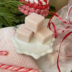 Peppermint sugar scrub cubes