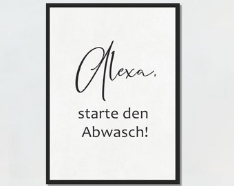 Picture kitchen poster "Courtroom", personalized, humorous poster, decorative in black and white, print sayings