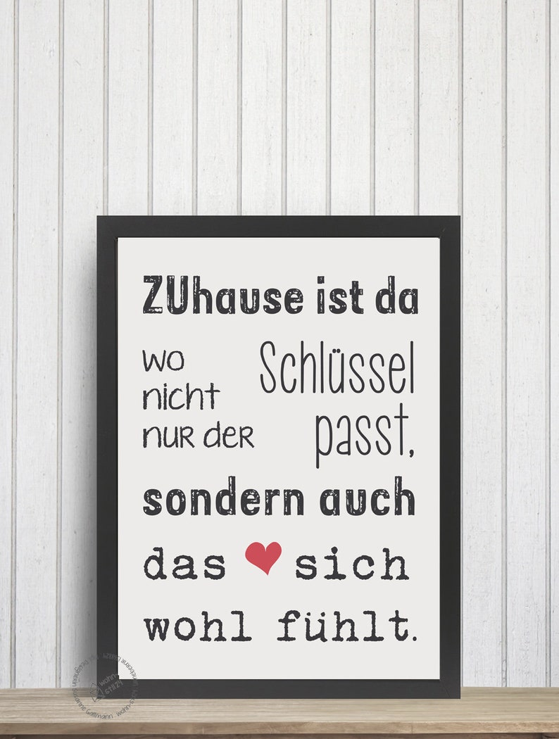 Spruch Zuhause Ist Da Wo Nicht Nur Der Schlüssel Passt