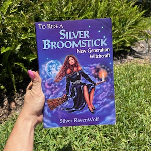 Vintage To Ride a Silver Broomstick: New Generation Witchcraft Book by Silver Ravenwolf ~ Used Vintage Wicca Book 2003, Okay Condition