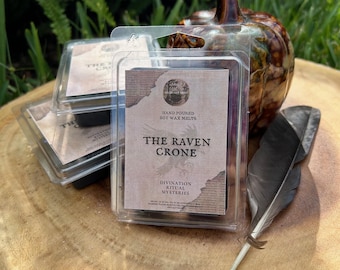 Raven Crone Witches Wax Melts: Redwood Cedar Night Air Witchcraft Ritual Aroma