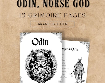 Odin Grimoire Pages: Norse Pagan Book of Shadows (Printable PDF A4/US Letter)