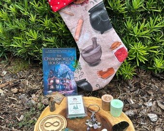 Large Handmade Witchy Christmas Stocking Gift Set | Witch Stocking Stuffers | Magical Yule Gift | Witchcraft Gift Box | Pagan Holiday Gift