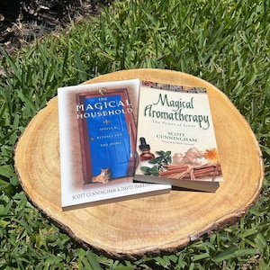 Witchcraft Books (Set of 2) Magical Household and Magical Aromatherapy by Scott Cunningham ~ Used ~ Great Condition ~ Witchy Book Club