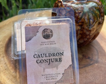 Cauldron Conjure Witches Wax Melts: Double Action Pecan Vanilla Ritual Aroma