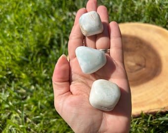 Caribbean Calcite (Tumbled) Crystal MERMAID Stone (1" Piece) ~ Wicca ~ Witchcraft ~ Rituals