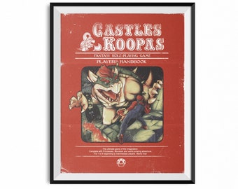 Castles & Koopas Print | Mario Art