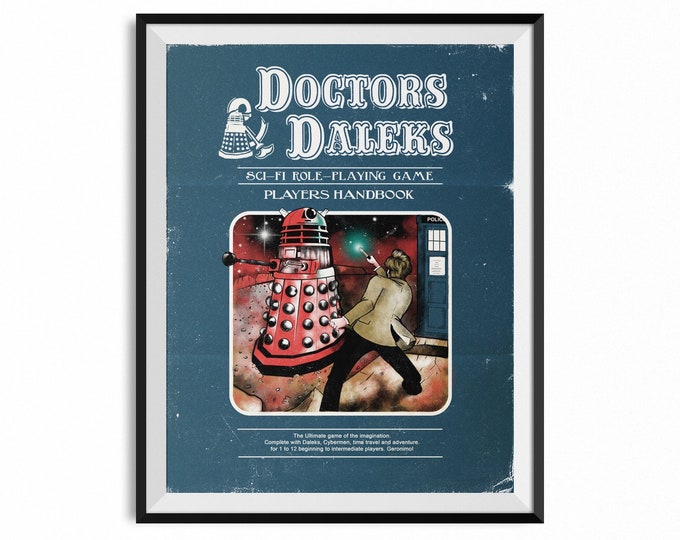 Doctors & Daleks Print | Doctor Who Art - Etsy
