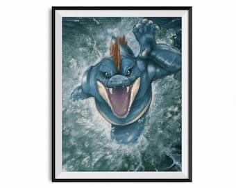 Feraligatr Print | Pokémon Art