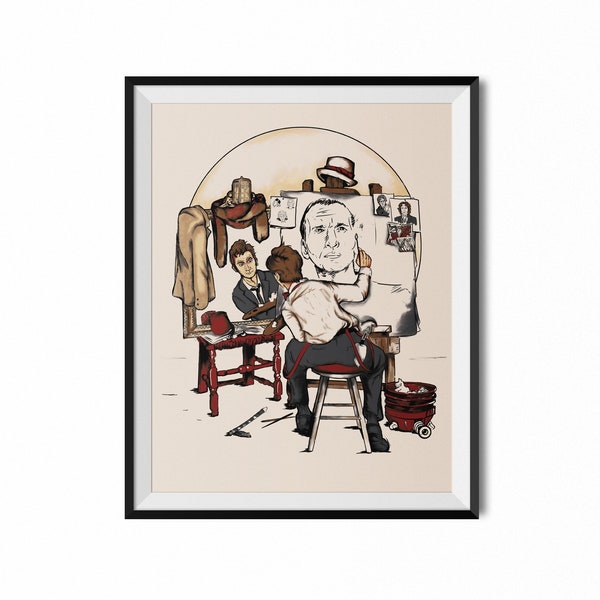 Doctor's Self Portrait Print | Doctor Who Art