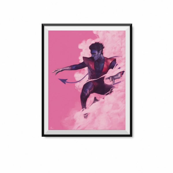 Nightcrawler BAMF! Print | X-Men Art