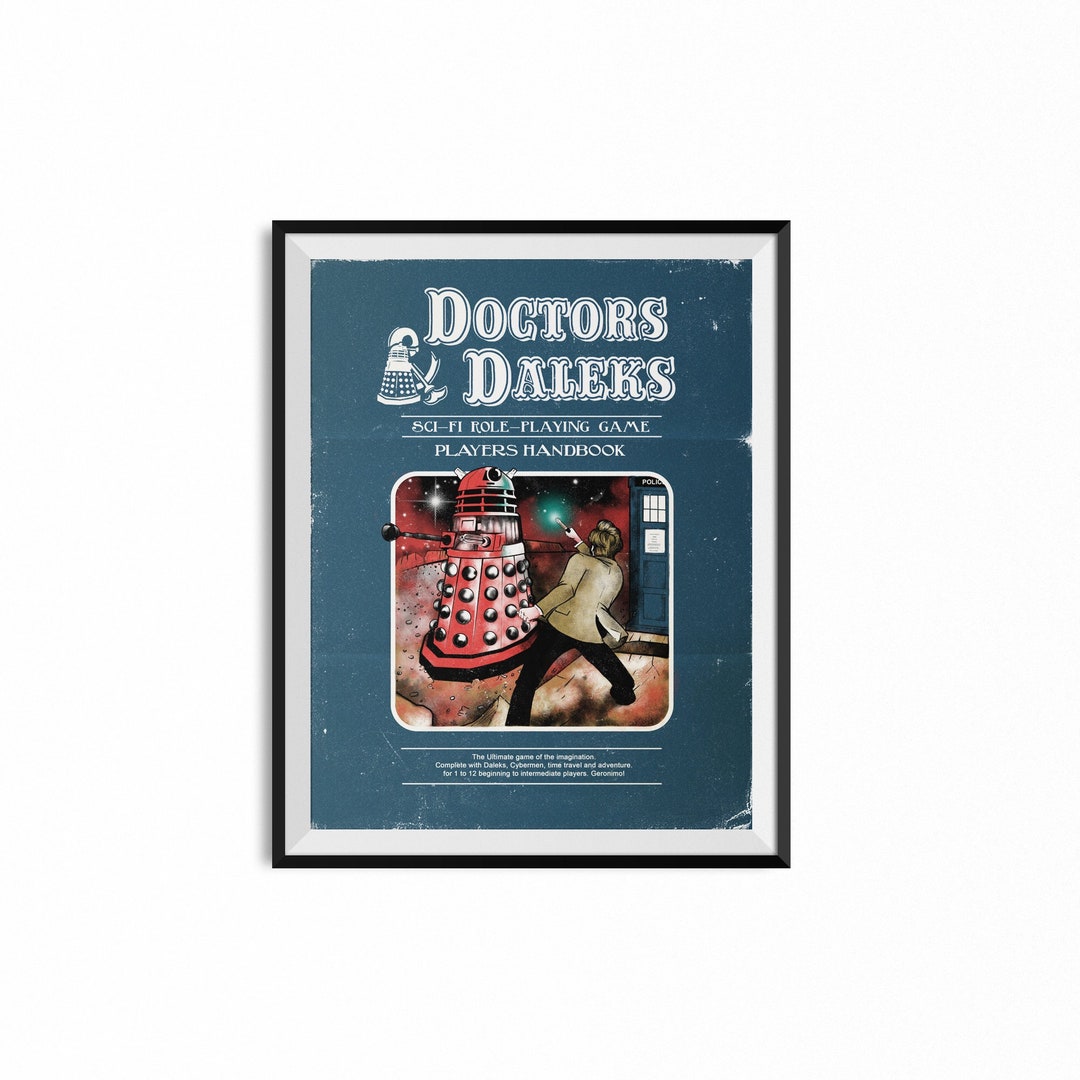 Doctors & Daleks Print | Doctor Who Art - Etsy