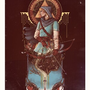 Hero of the Wild Print Legend of Zelda Art image 2