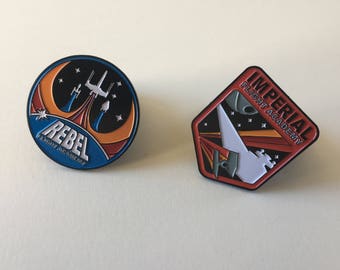 Star Wars Flight Academy Pin Set | Star Wars Inspired | Rebel Alliance | Star Wars Imperial | Star Wars Resistance | X-Wing | Enamel Pin Set