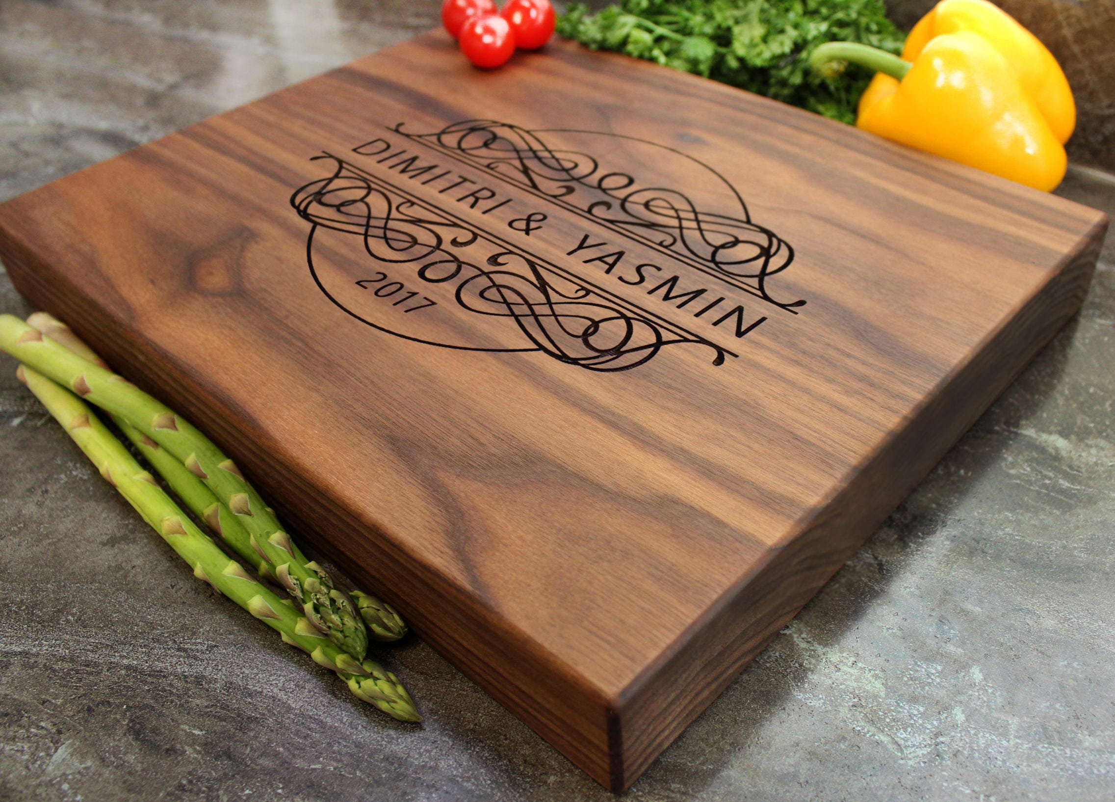 Personalized Chopping Block Engraved Butcher Block Custom Etsy