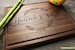 Personalized, Engraved Cutting Board with Wreath and Name Design for Wedding or Engagement Gift #46 