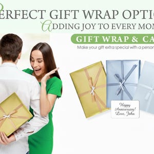 Elegant Gift Wrap Add-on: Brocade Silver, Gold or White image 3