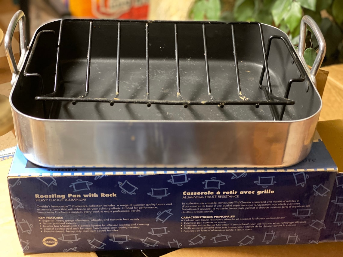 Roasting Pan With Rack Etsy