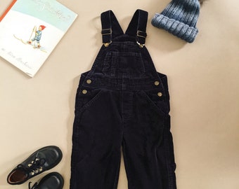 Salopette in velluto a coste per bambini Blu Navy