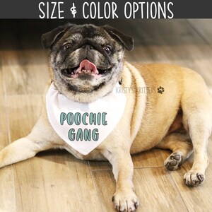 Poochie Gang Dog Bandana|custom Dog Bandana|personalized Dog Bandana ...