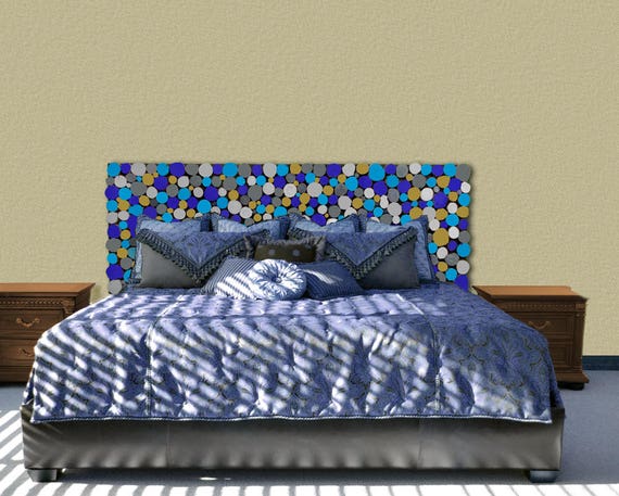 84x30 King Headboard Or Wood Slice Wall Hanging Painted Rustic Etsy