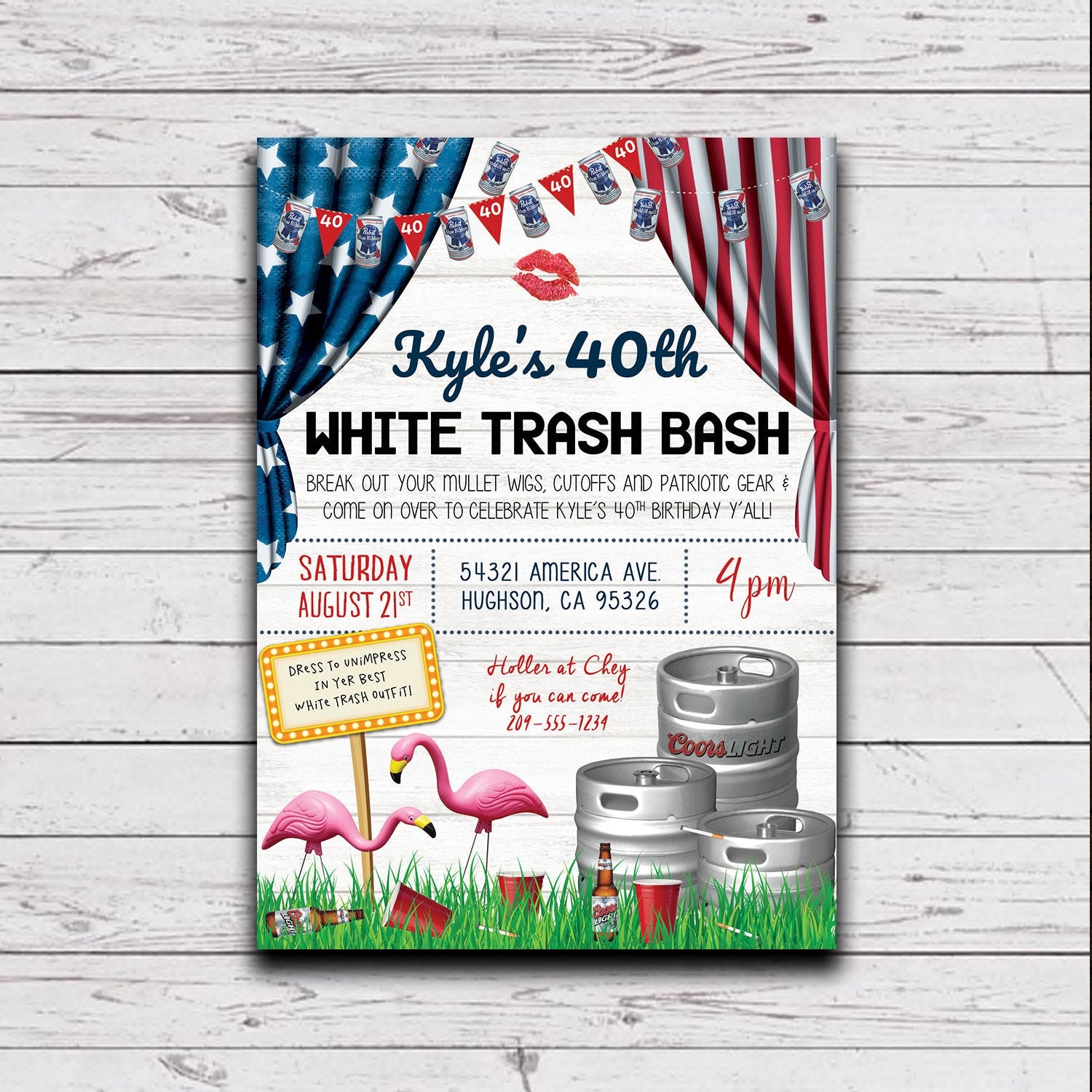 White Trash Bash Invitation Template Free 15