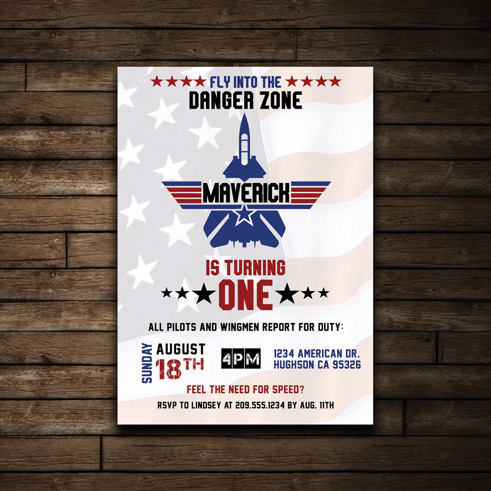 Top Gun Birthday Printable 1st Birthday Invitation Top Gun Etsy