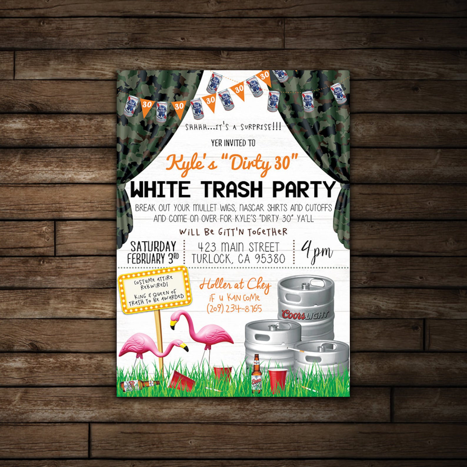 White Trash Bash Invitation Template Free 15 - s8aqtbv