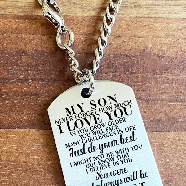 Personalized Dog Tag Necklace, Custom Jewelry For Men, Personalized Necklace, Dog Tag