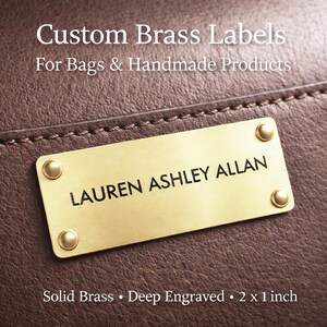 Custom Metal Labels – Logo Tags for Jackets, Hoodies, Bags & Handmade Fashion Brands