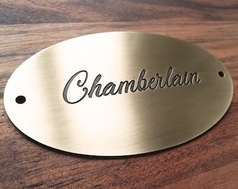 Personalized Metal Sign, Brass Plaque, Wall Sign