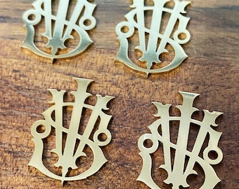 Logotipo metálico troquelado, etiquetas metálicas personalizadas, etiquetas chapadas en oro, etiquetas metálicas personalizadas