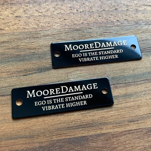 Metal Tags, Black Metal Tags, Fabric Labels, Garment Labels, Personalized Labels, Personalized Tags, Custom Tags, Engraved Labels
