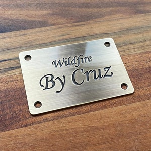 Custom Metal Tags, Brass Labels