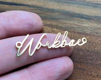 Logotipo metálico personalizado, etiquetas metálicas, etiquetas metálicas personalizadas, etiquetas metálicas chapadas en oro