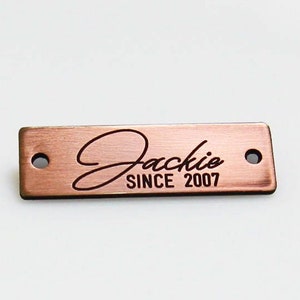 Custom Metal Labels, Engraved Labels