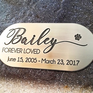 Pet Memorial, Dog Memorial, Memorial Sign, Memorial Gift, Engraved Brass Memorial, Deep Engraved Brass