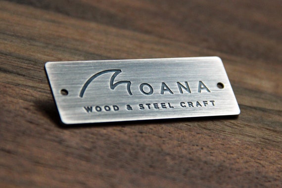 Custom Metal labels & tags for clothing line