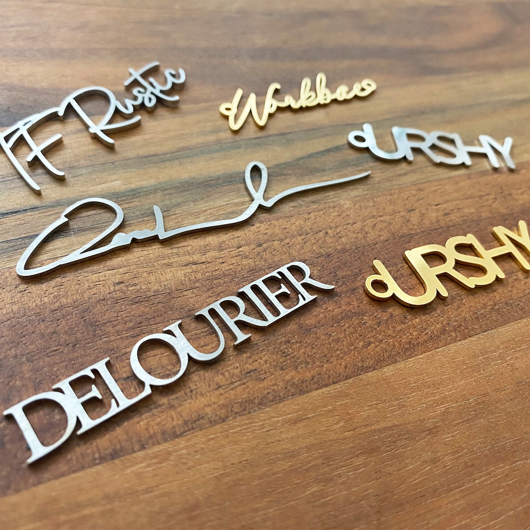 Metal Logo Cutout, Metal Tags, Custom Logo Tags, Custom Metal Tags