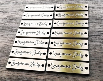 Aangepaste metalen labels, gegraveerde metalen labels